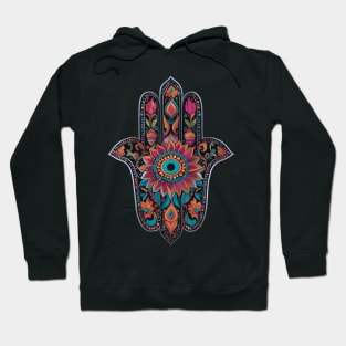 Mandala Hamsa Hand Hoodie